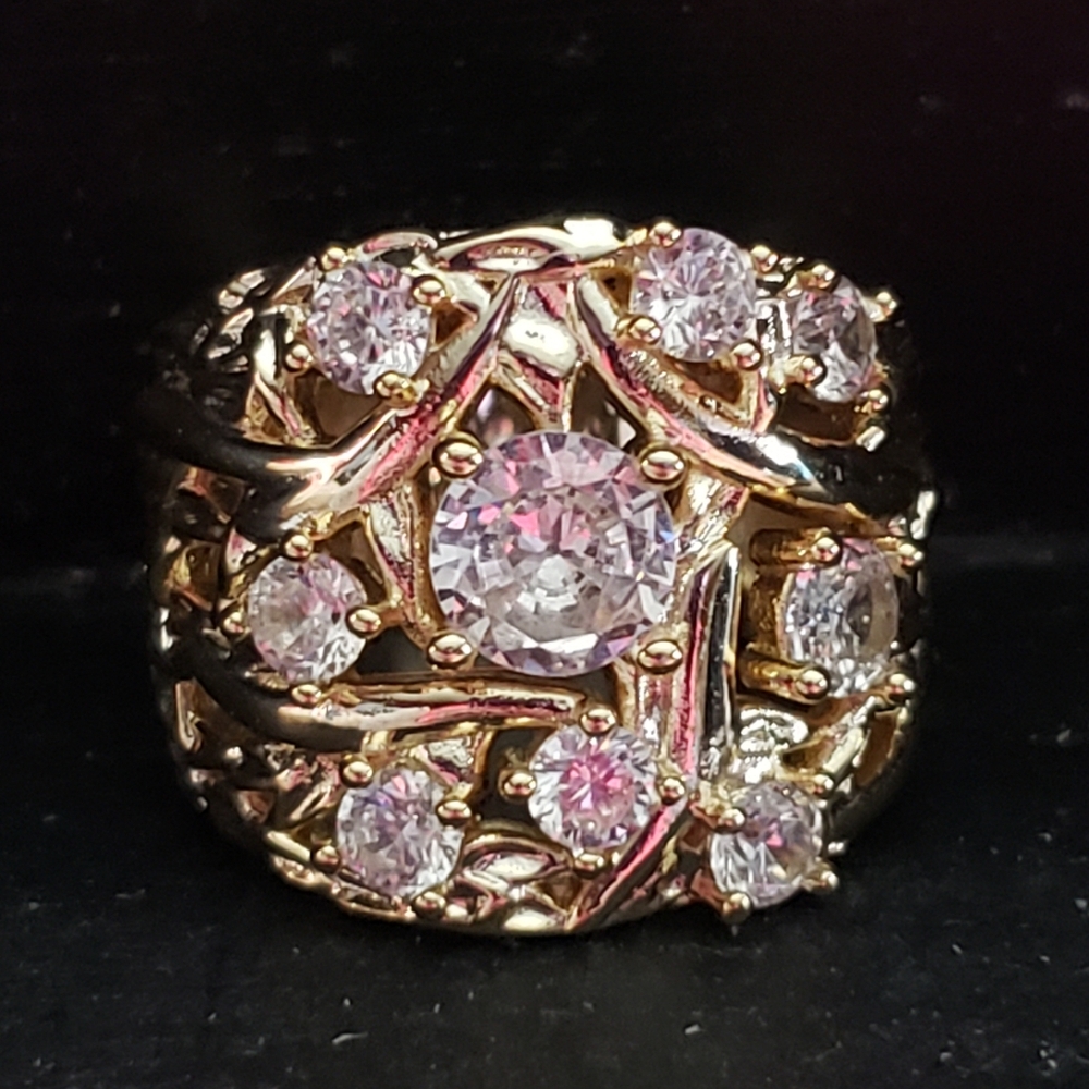 NATURAL WHITE SAPPHIRE RING‼️❤️ - Picture 2 of 6